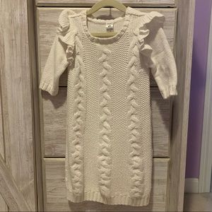 Little Girls Carter’s cable knit dress